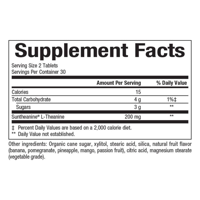 Natural Factors Stress-Relax Suntheanine L-Theanine 60 chewables