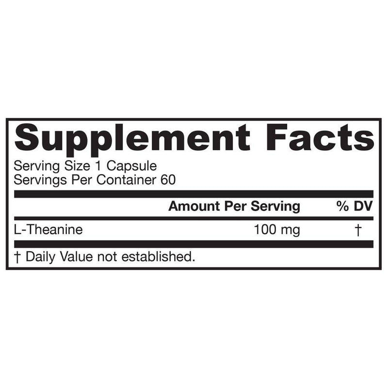 Jarrow Formulas Theanine 100mg 60 vcaps