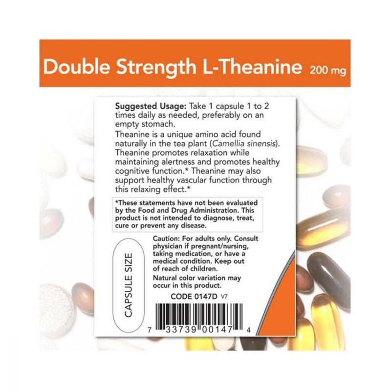 NOW L-Theanine 200mg 60 vcaps