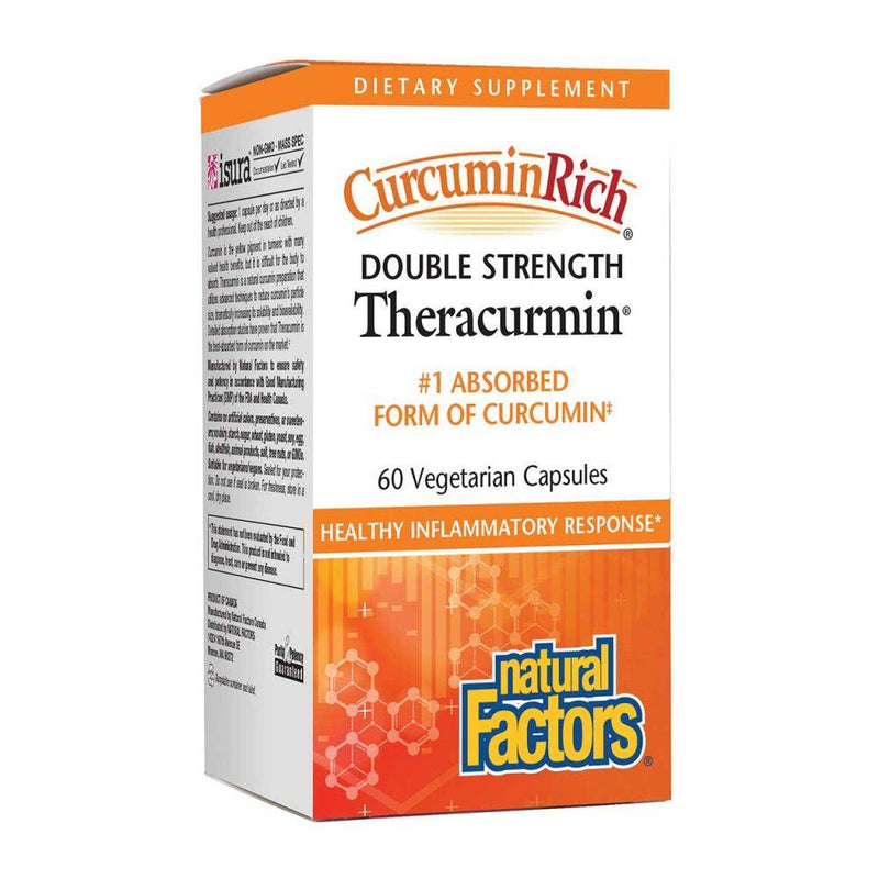 Natural Factors CurcuminRich Double Strength Theracurmin 60 vcaps