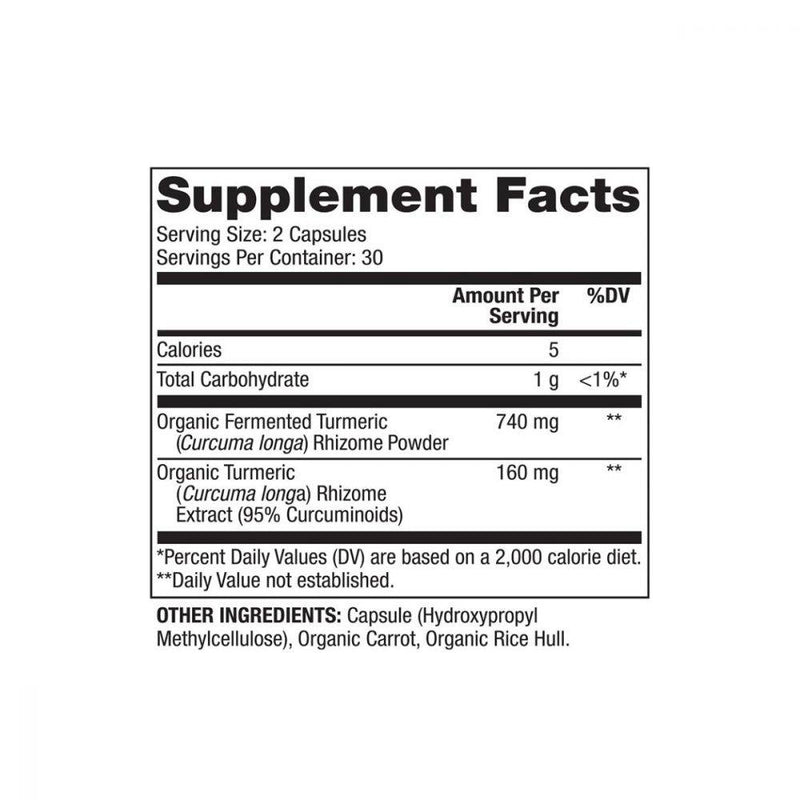 Dr. Mercola Organic Fermented Turmeric 60 capsules