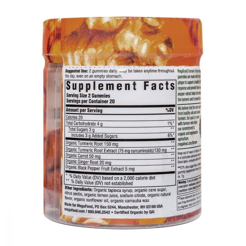 MegaFood Turmeric Inflammation Response Gummy 40 count