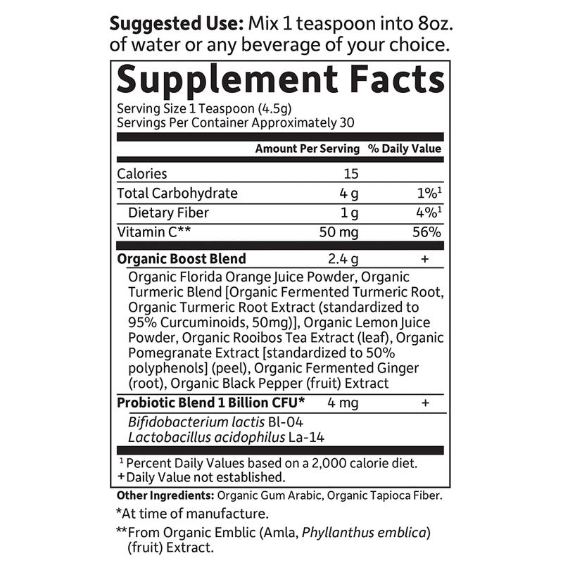 Garden of Life mykind Organics Turmeric Boost Powder 4.76oz