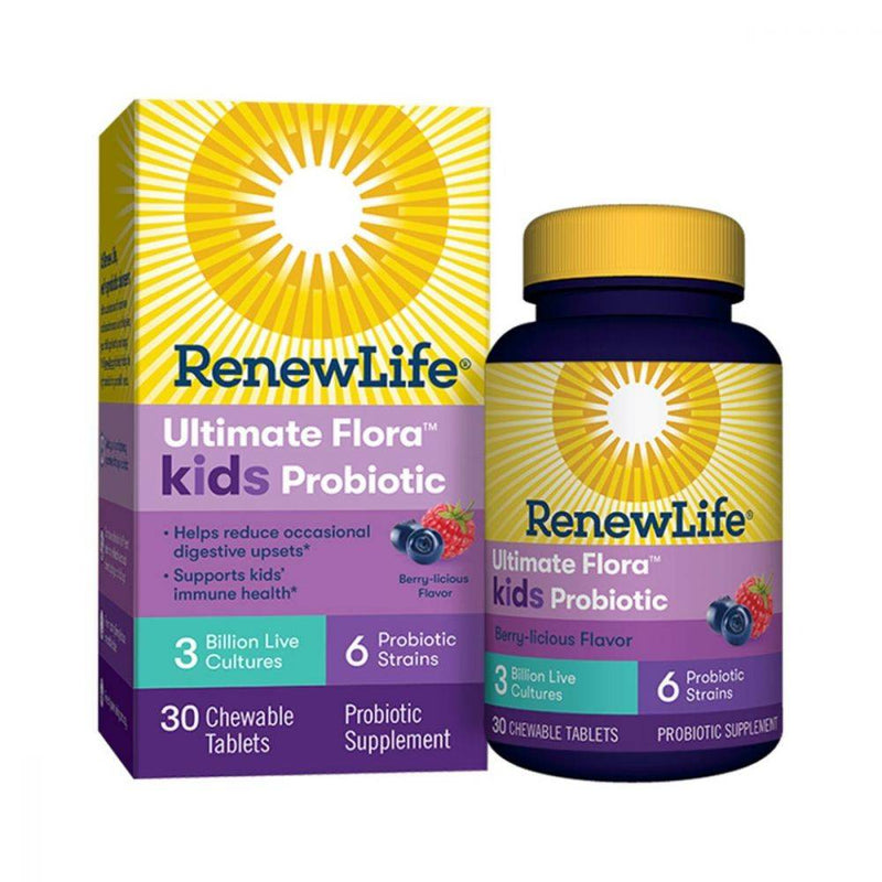 Renew Life Ultimate Flora Kids Probiotic 3 Billion 30 chewables