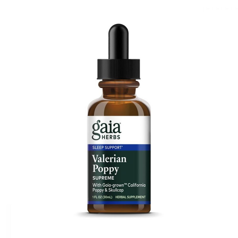 Gaia Herbs Valerian Poppy Supreme 1oz