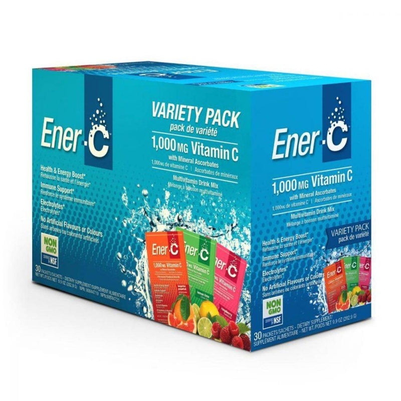 Ener-C 1000mg Vitamin C Drink Mix - Variety Pack 30 packets