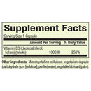 Whole Earth & Sea Vegan Bioenhanced Vitamin D3 1000IU 90 vcap