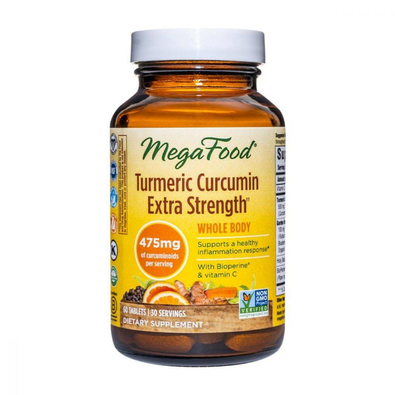 MegaFood Turmeric Curcumin Extra Strength for Whole Body 60 tablets