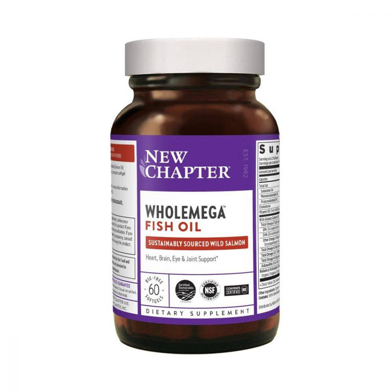 New Chapter Wholemega Whole Fish Oil 60 softgels