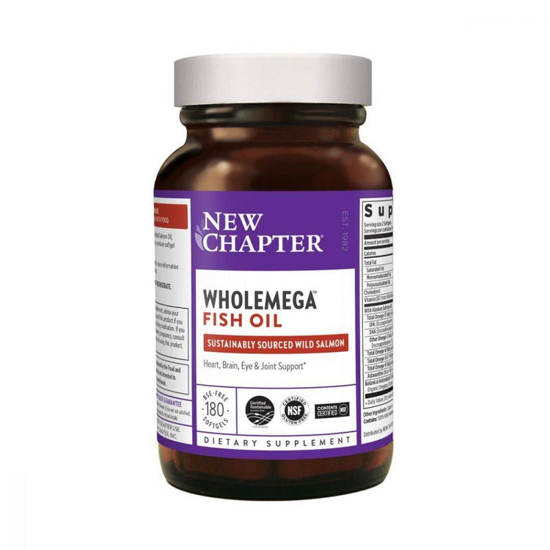 New Chapter Wholemega Whole Fish Oil 180 softgels